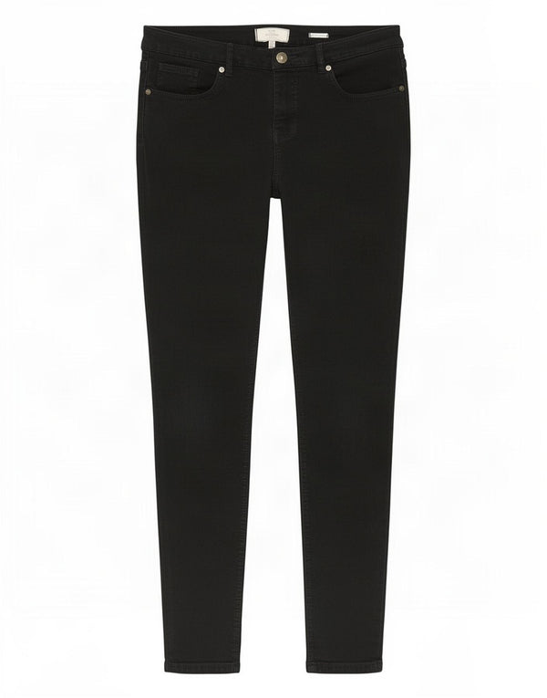 Jeans Jegging da donna Fat Face UK 16 Large W32 L27 Cotone nero
