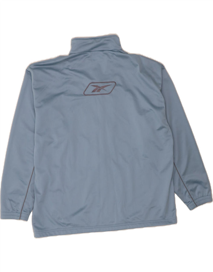 REEBOK Mens Graphic Tracksuit Top Jacket Large Blue Vintage Reebok and Second-Hand Reebok from Messina Hembry 