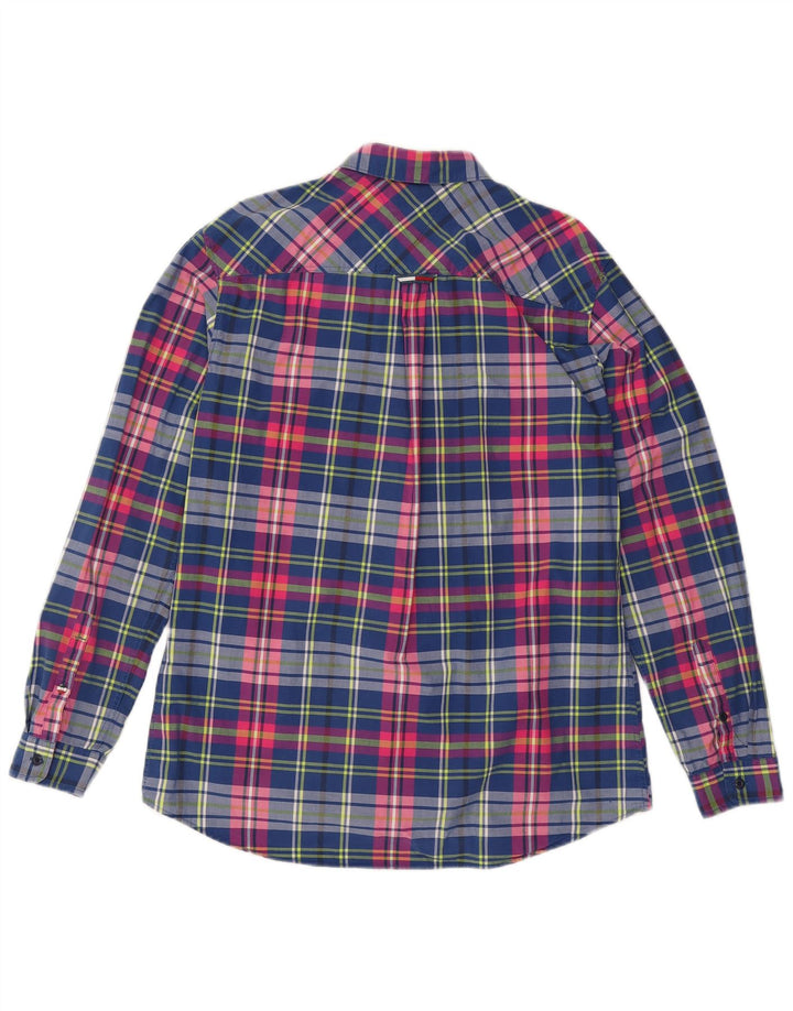 TOMMY HILFIGER Camicia da uomo vestibilità regolare grande cotone a quadri multicolore