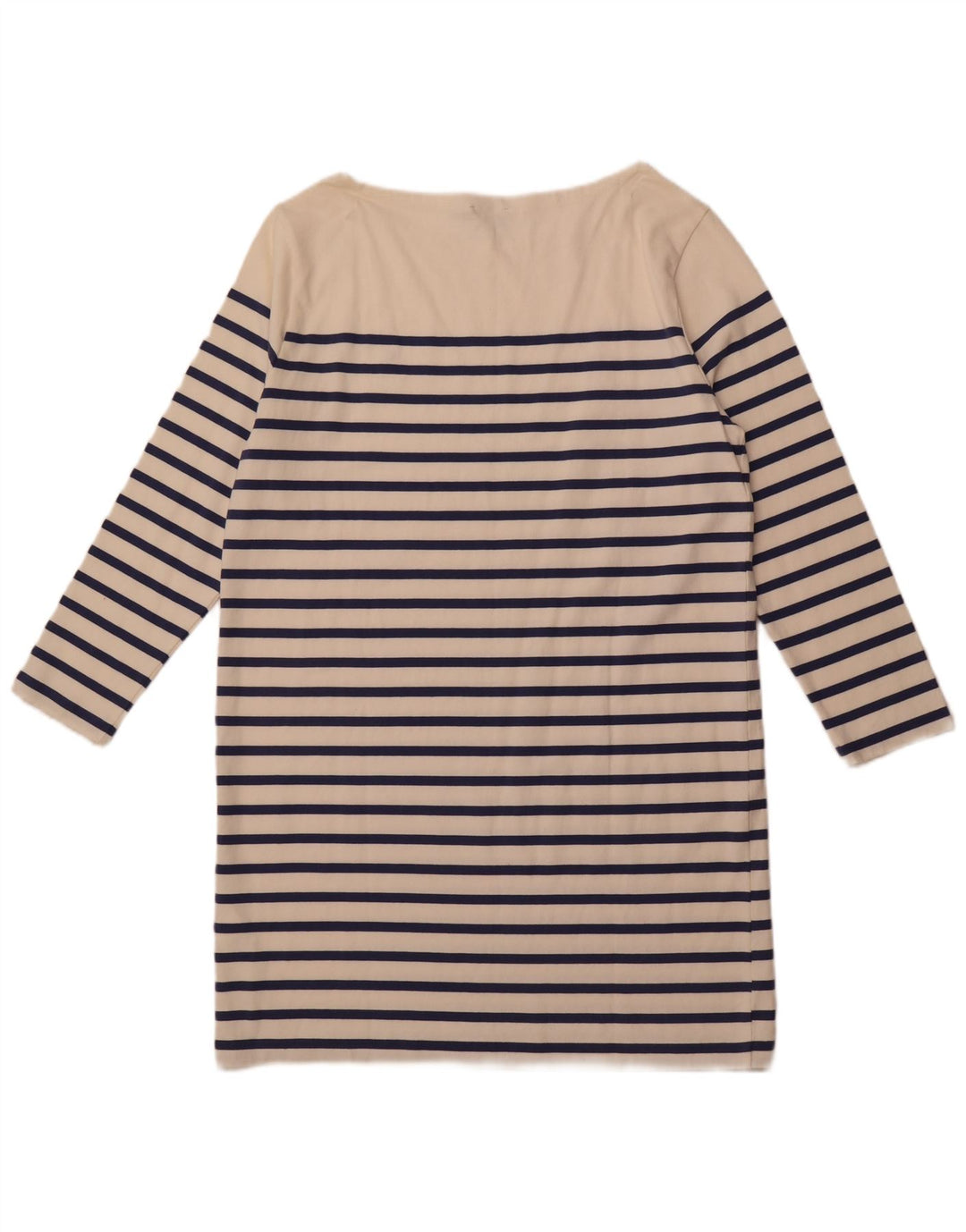 POLO RALPH LAUREN Abito t-shirt a maniche lunghe da donna UK 18 XL a righe bianche