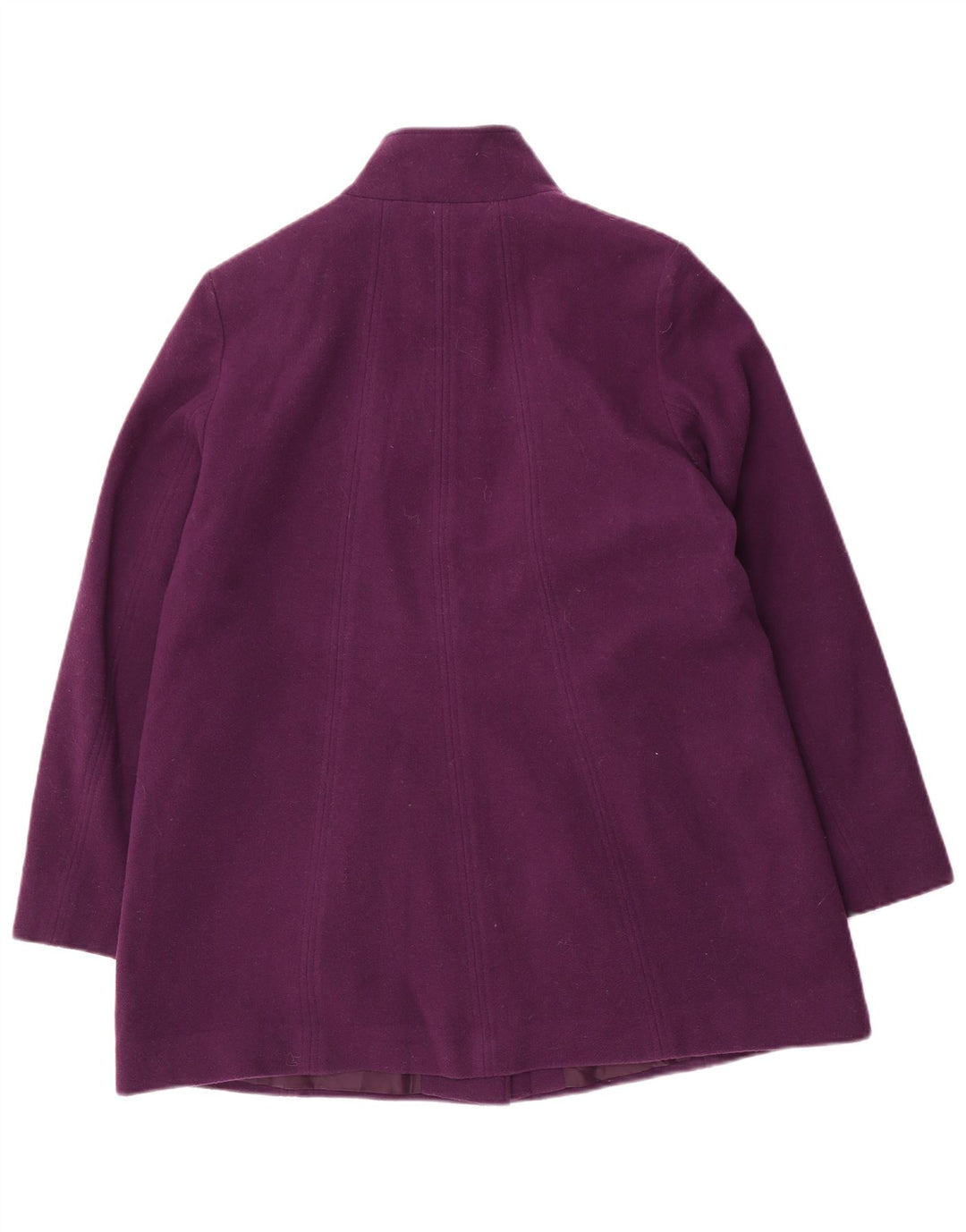 Cappotto da donna Marks & Spencer UK 14 grande lana viola