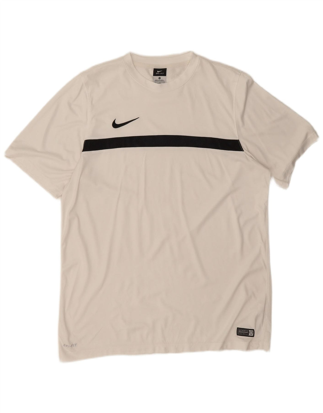 T-shirt da uomo Nike Dri Fit Top XL poliestere color block bianco