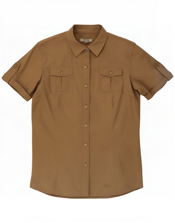 Maglia militare a maniche corte Geox da donna Respira UK 14 Beige medio