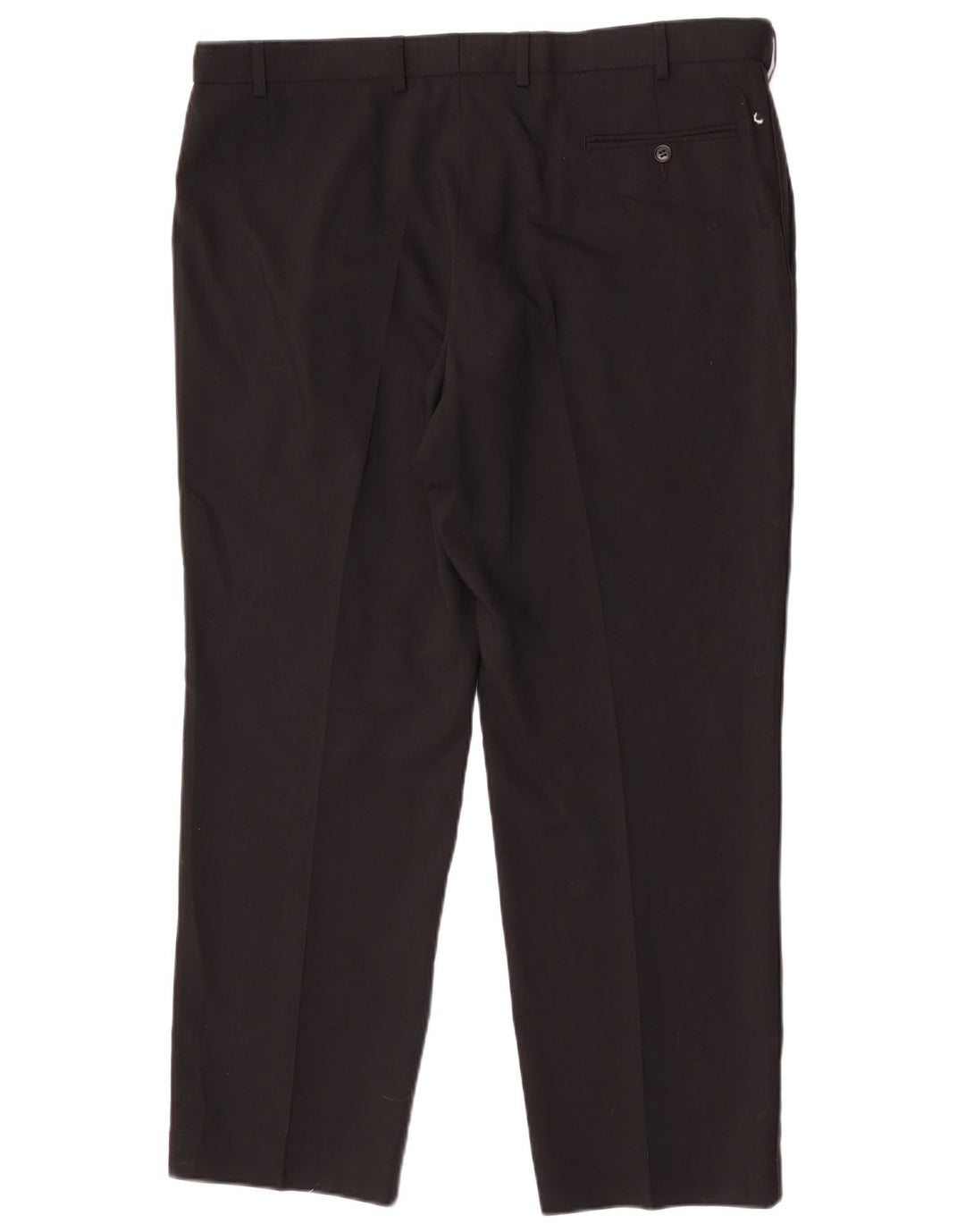 Pantaloni da abito vestibilità regolare da uomo Marks & Spencer W40 L29 lana nera