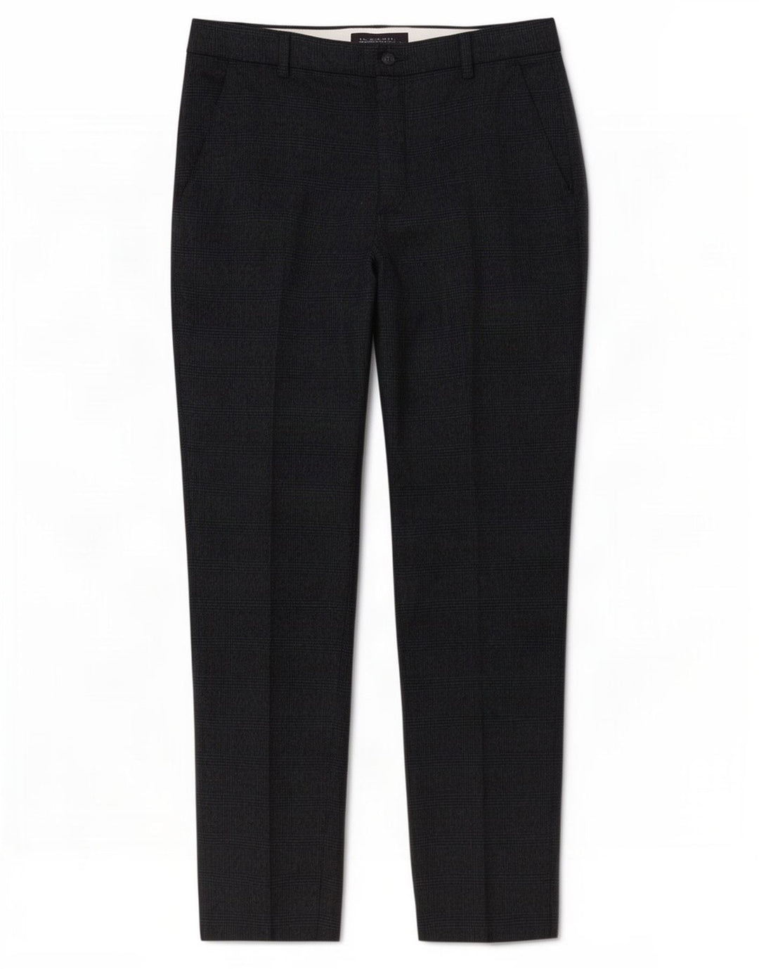 Pantaloni da abito da donna Marks & Spencer UK 12 Medium W32 L28 Blu navy a quadri