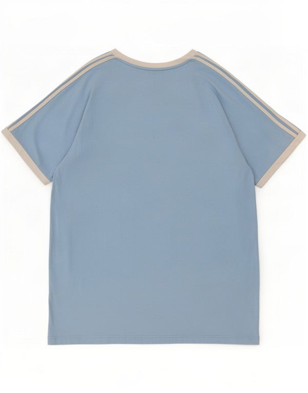 T-shirt da uomo Adidas Top XL in cotone blu