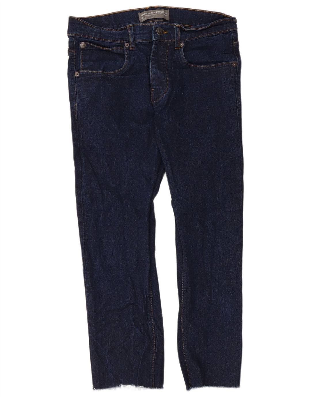 Jeans slim da uomo French Connection W32 L24 cotone blu navy