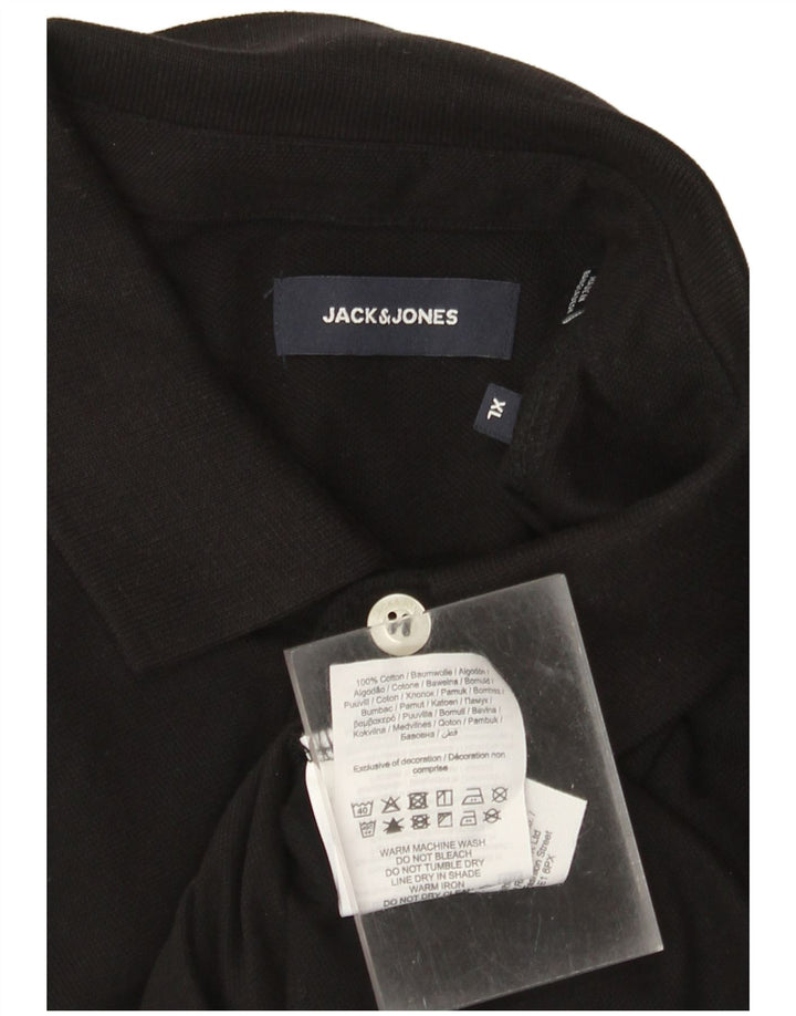 Polo da uomo Jack & Jones XL in cotone nero