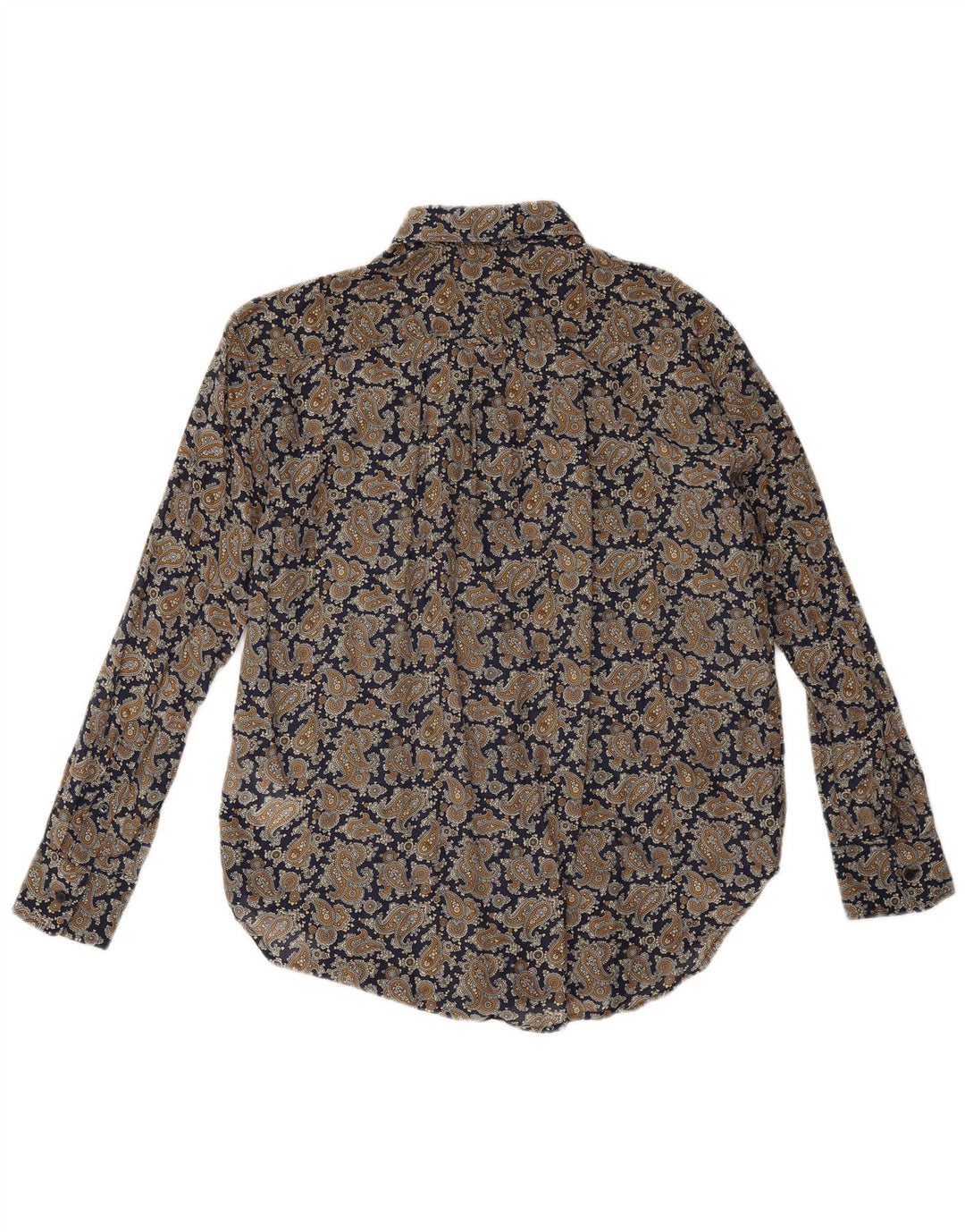 Camicia oversize da donna Gant UK 8 Small Cotone Paisley blu navy