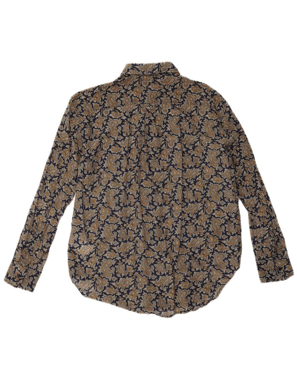Camicia oversize da donna Gant UK 8 Small Cotone Paisley blu navy