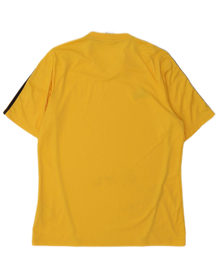 T-shirt Adidas Climalite da uomo, grande, in poliestere giallo