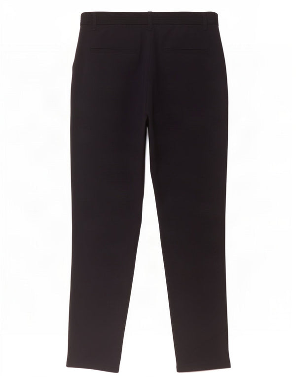 Pantaloni da abito dritti da donna Zara medi W30 L30 poliestere blu navy