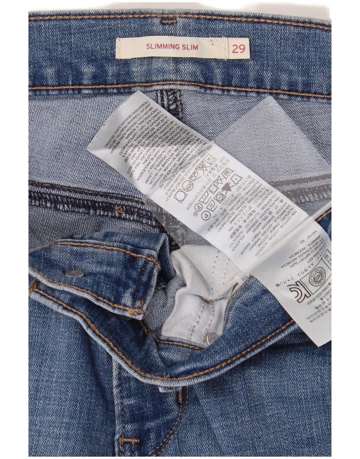 Jeans slim snellenti da donna Levi's W29 L31 cotone blu