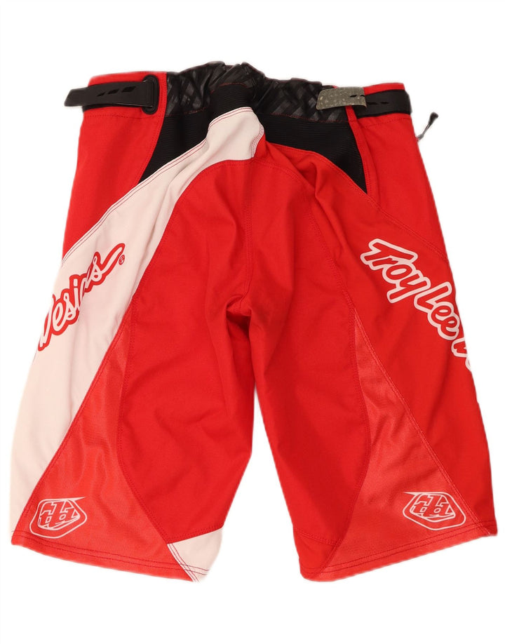 Troy Lee Designs Pantaloncini grafici da uomo Motorstyle medi W32 Rosso Colourblock