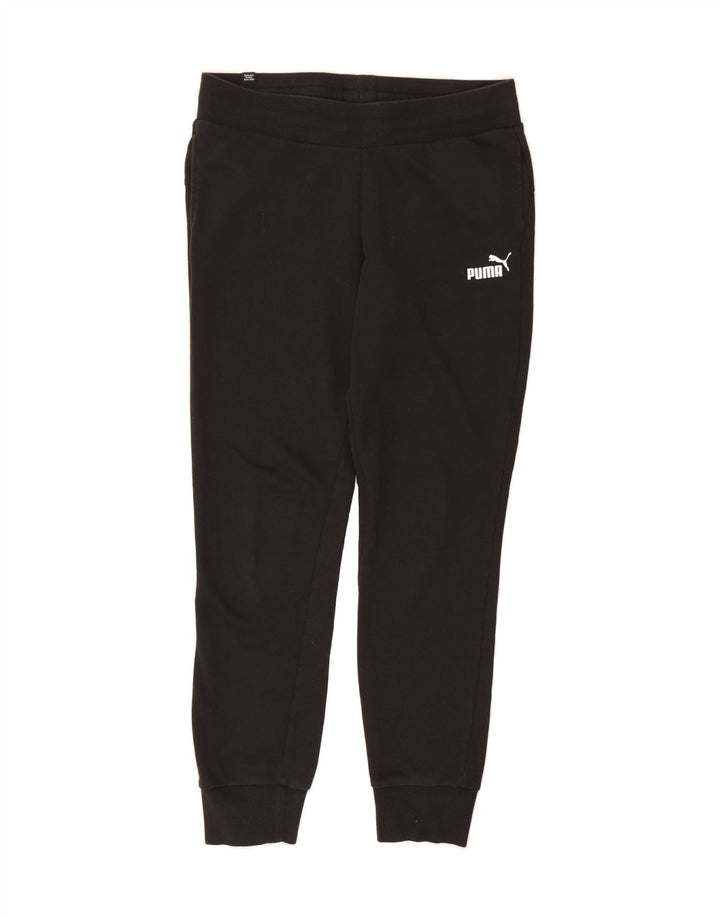PUMA Womens Tracksuit Trousers Joggers UK 14 Large  Black Vintage Puma and Second-Hand Puma from Messina Hembry 