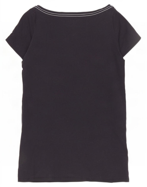 T-shirt grafica da donna Vans Top UK 14 grande cotone nero