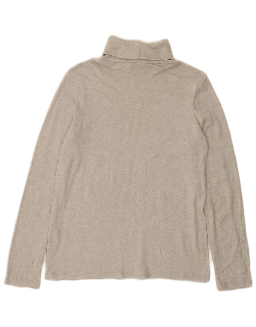 Top Zara da donna a maniche lunghe UK 14 grande viscosa chiazzata grigia