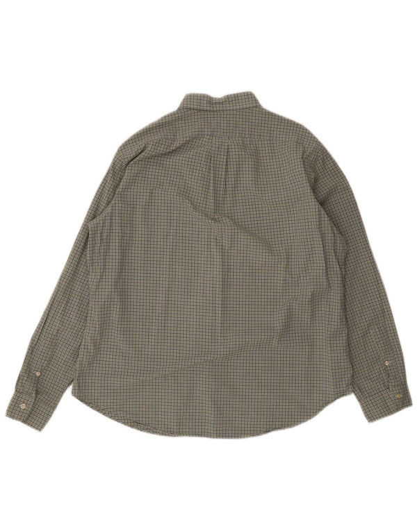 Camicia Ralph Lauren da uomo su misura XL in cotone scozzese verde