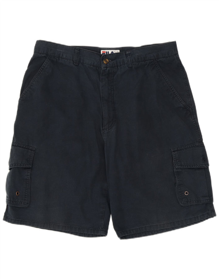 Pantaloncini cargo da uomo FILA IT 52 XL W36 Blu Navy