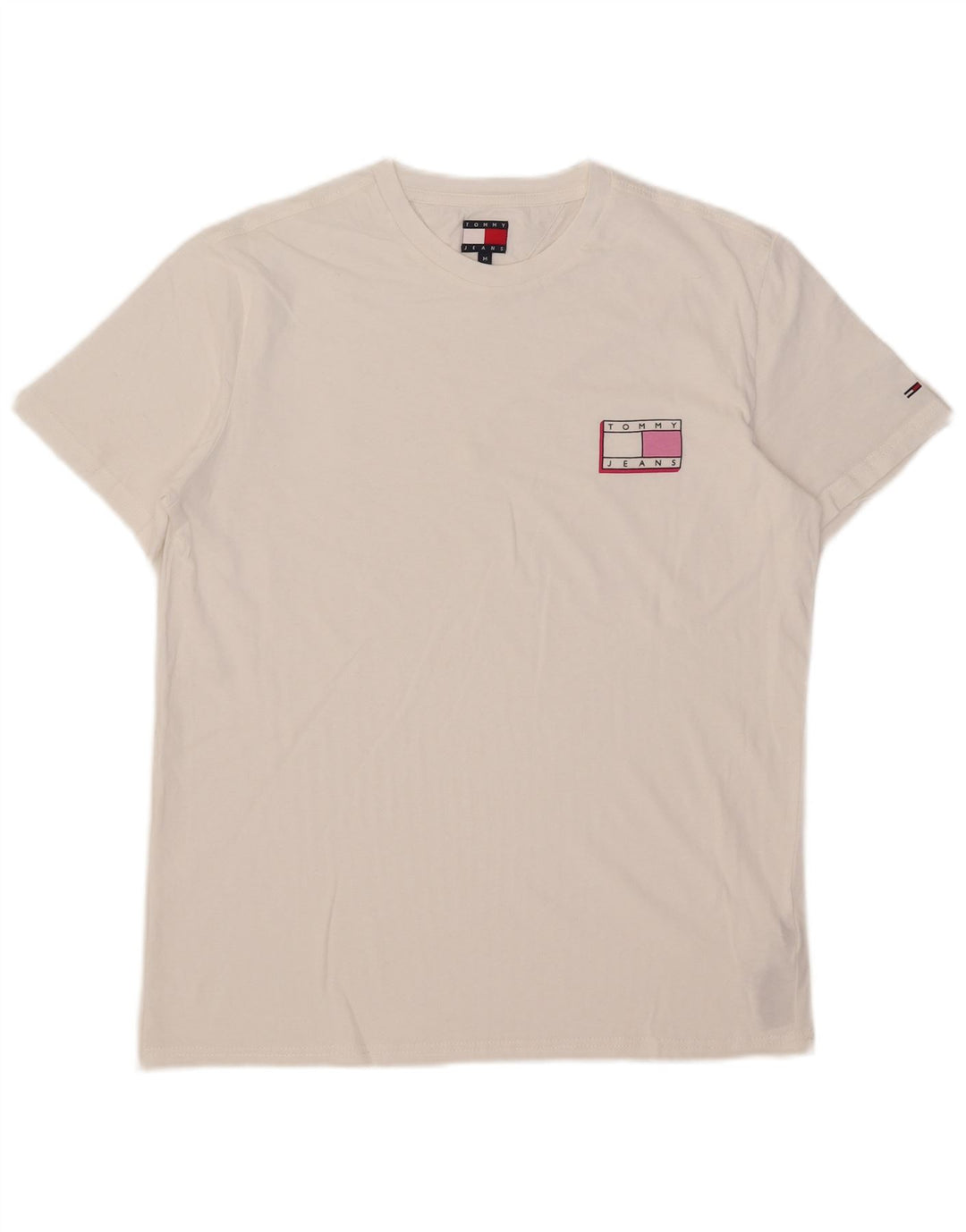 T-shirt da uomo Tommy Hilfiger Top in cotone bianco medio