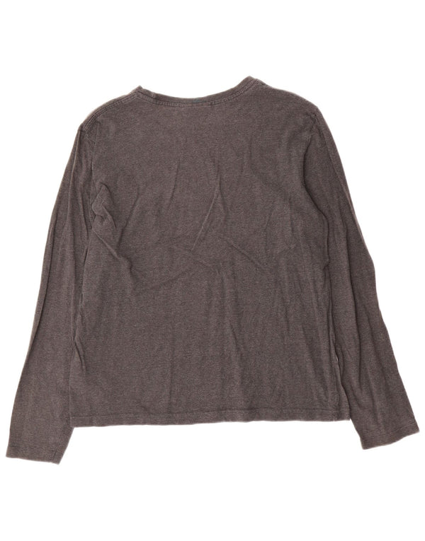 LOTTO Top da donna a maniche lunghe UK 14 Large in cotone grigio