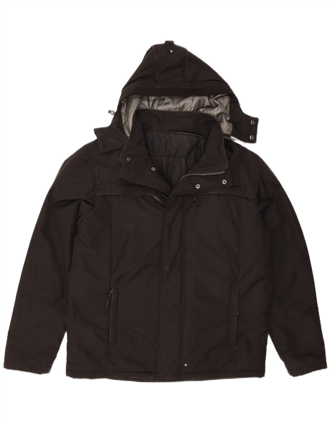 Giacca imbottita con cappuccio da uomo Ivy Oxford IT 52 XL poliestere nero