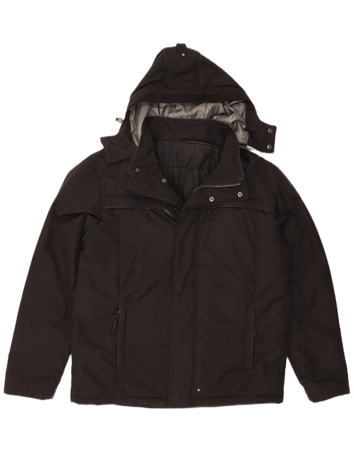 Giacca imbottita con cappuccio da uomo Ivy Oxford IT 52 XL poliestere nero