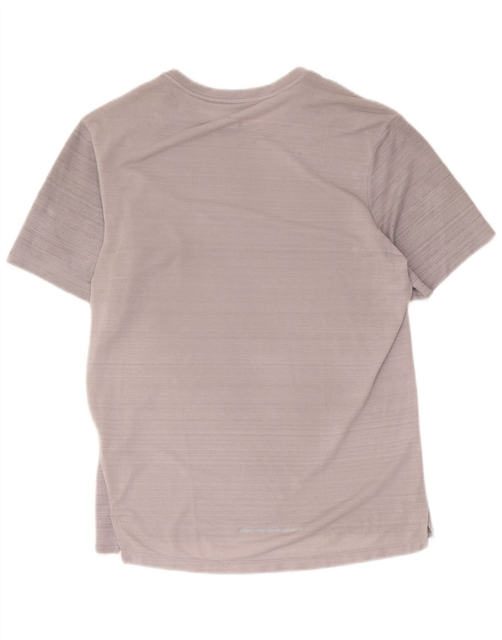 T-shirt Nike Dri Fit da uomo, piccola, in poliestere chiazzato grigio