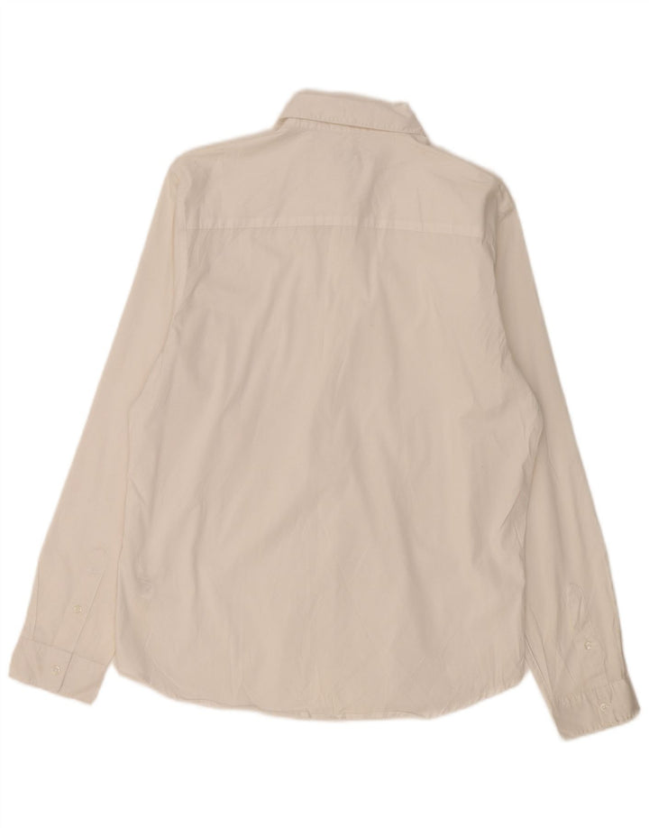 Camicia da uomo M&Co in cotone bianco medio