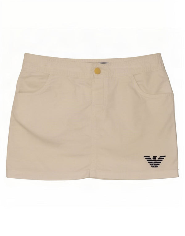 Costume da bagno donna Emporio Armani UK 4 XS cotone bianco