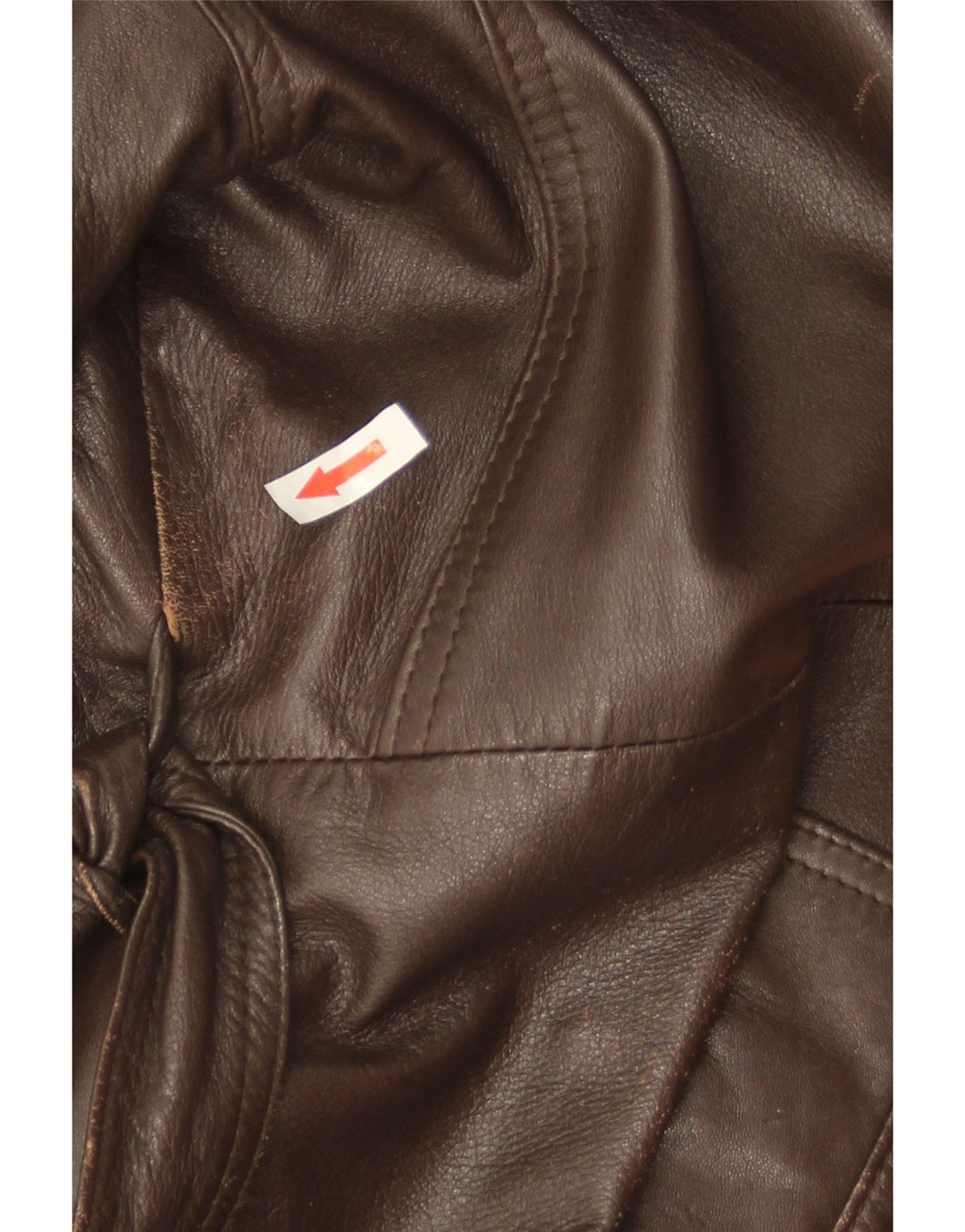 Giacca in pelle militare vintage da uomo IT 52 XL in pelle marrone