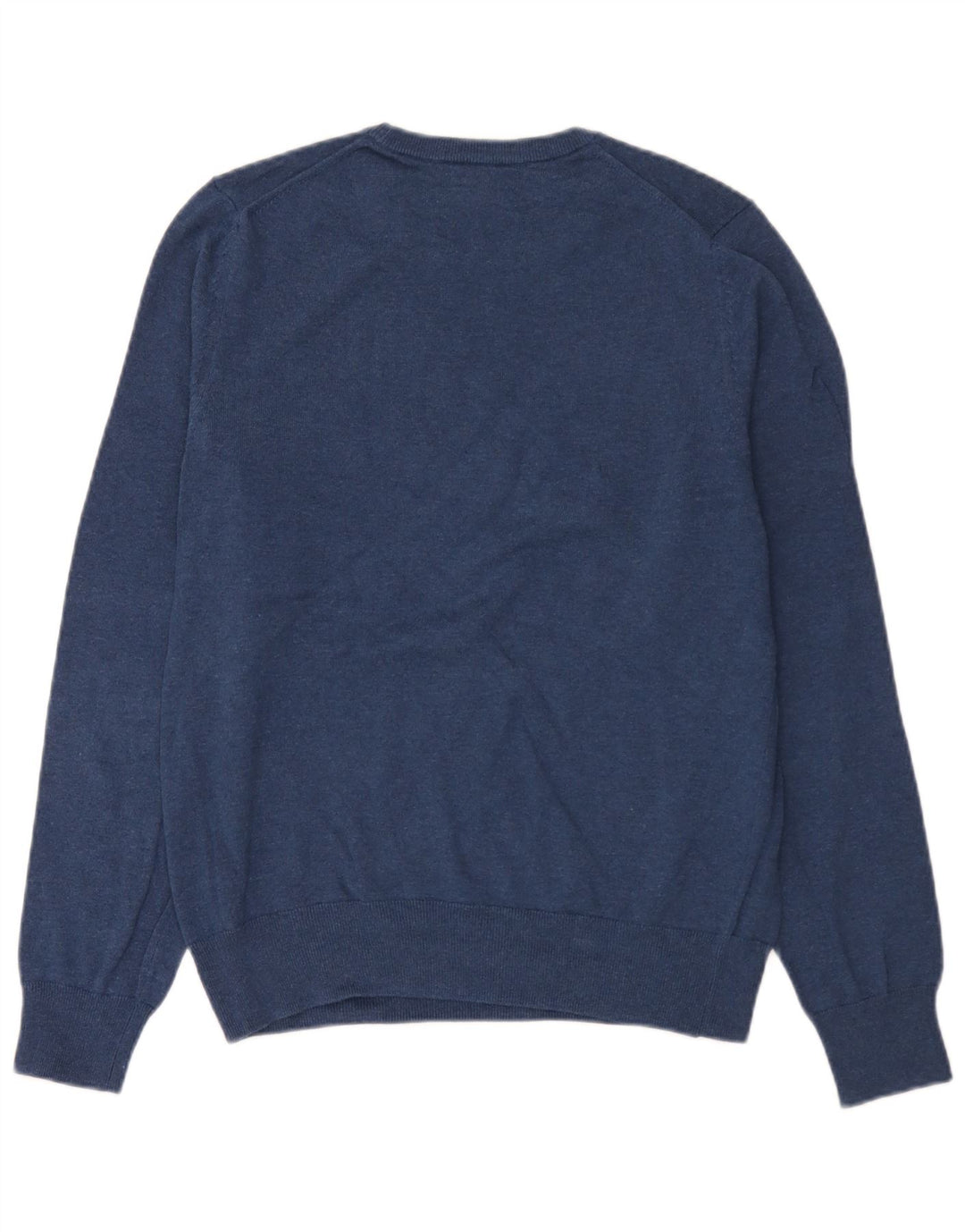 Maglione maglione girocollo da uomo Marks & Spencer cotone medio blu navy