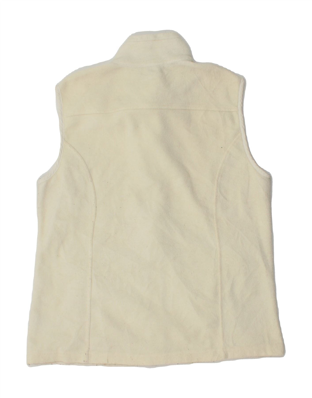 EDDIE BAUER Womens Fleece Gilet UK 16 Large Off White Polyester Vintage Eddie Bauer and Second-Hand Eddie Bauer from Messina Hembry 