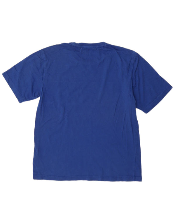 CALVIN KLEIN JEANS Mens Graphic T-Shirt Top XS Blue Colourblock Cotton