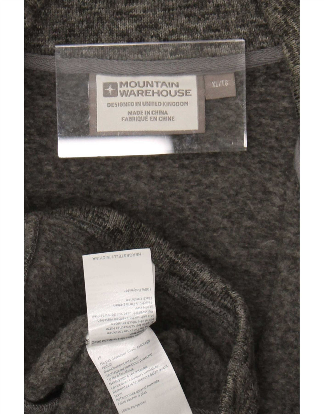 Giacca da tuta da uomo Mountain Warehouse XL Poliestere chiazzato grigio