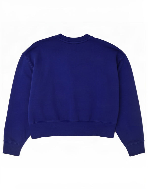 Felpa da donna Adidas Relaxed Fit Felpa UK 12/14 Cotone blu medio