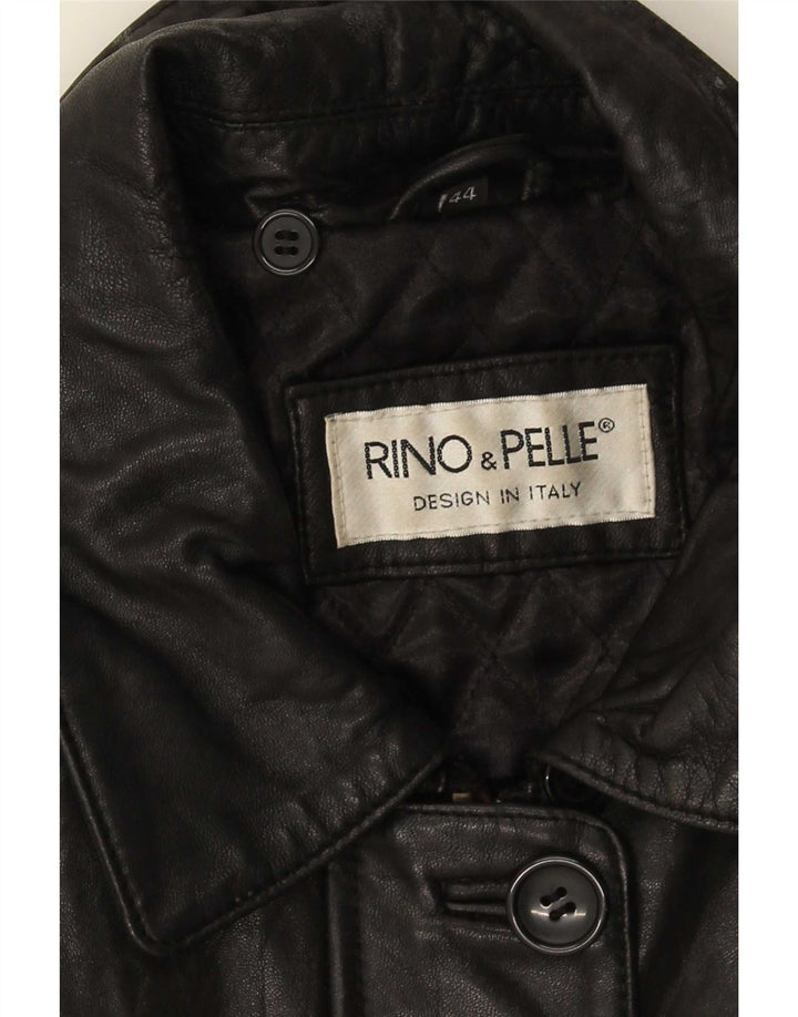Cappotto Oversize in Pelle da Donna Rino & Pelle IT 44 Medio Nero