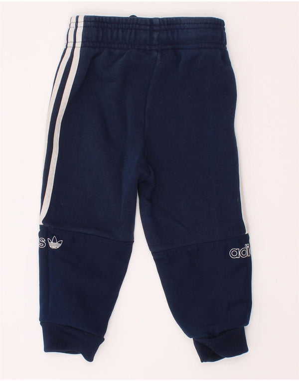 Pantaloni da tuta Adidas da neonato con grafica Joggers 12-18 mesi blu navy
