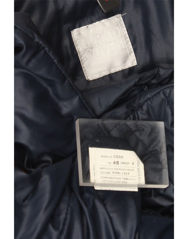 Giacca Imbottita Donna Manica 3/4 Enrico Coveri IT 48 XL Poliestere Blu Navy
