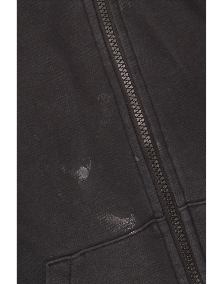 Maglione con cappuccio e zip oversize da donna NIKE UK 6 XS cotone nero