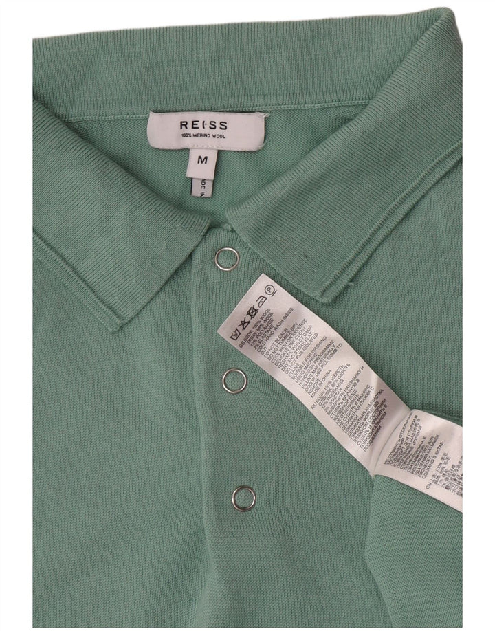 Polo da uomo Reiss in lana verde medio