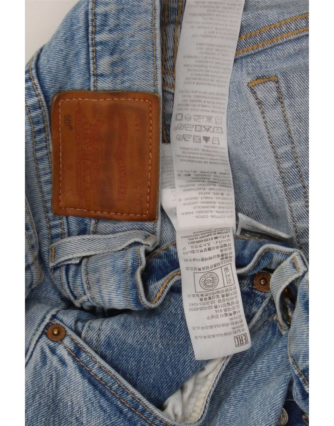 Levi's Uomo 501 Jeans dritti W31 L26 Cotone Blu