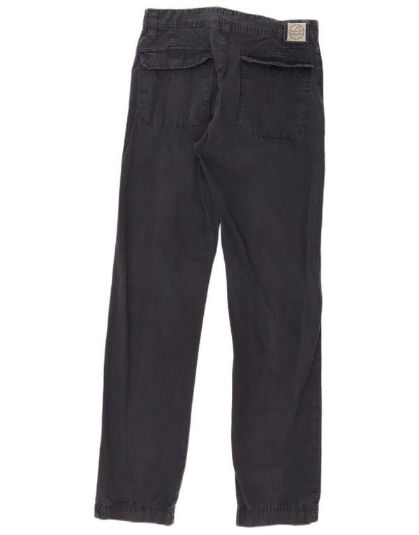 Pantaloni chino dritti da uomo Murphy & Nye W31 L33 cotone blu navy