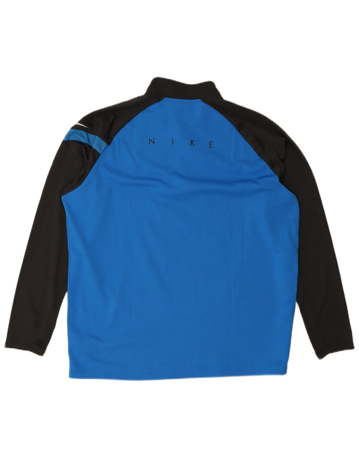 Top da tuta Nike Dri Fit Graphic Pullover da uomo 2XL Blu Colourblock