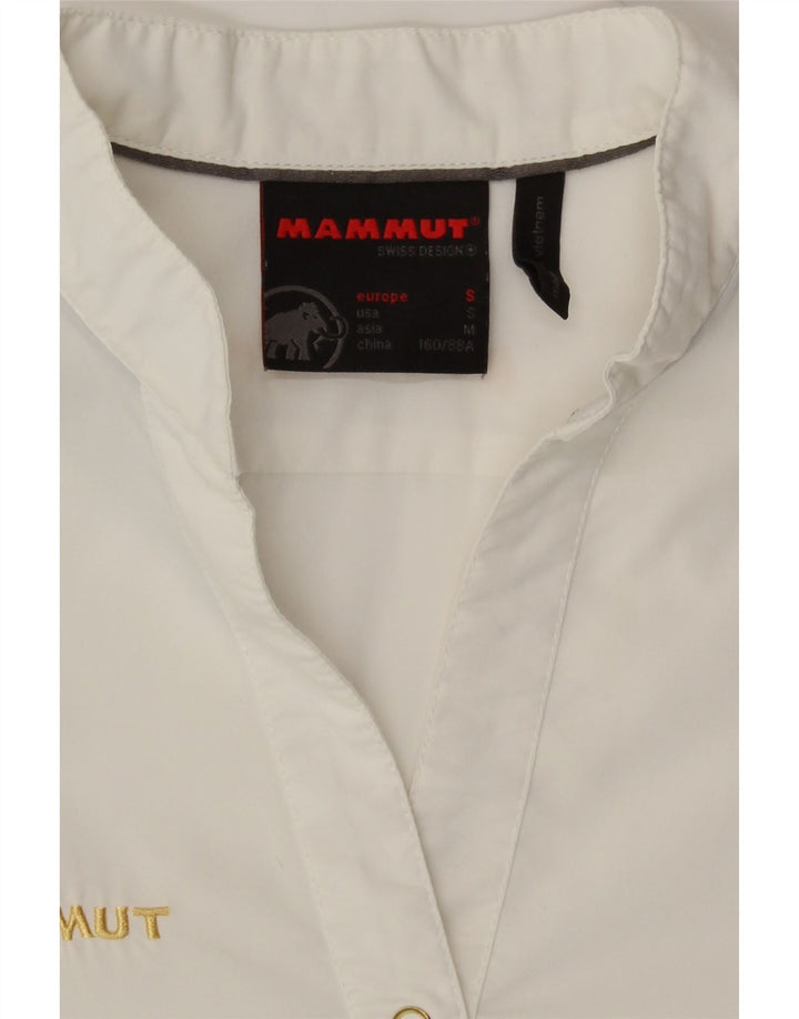 MAMMUT Womens Short Sleeve Shirt UK 10 Small White Vintage Mammut and Second-Hand Mammut from Messina Hembry 