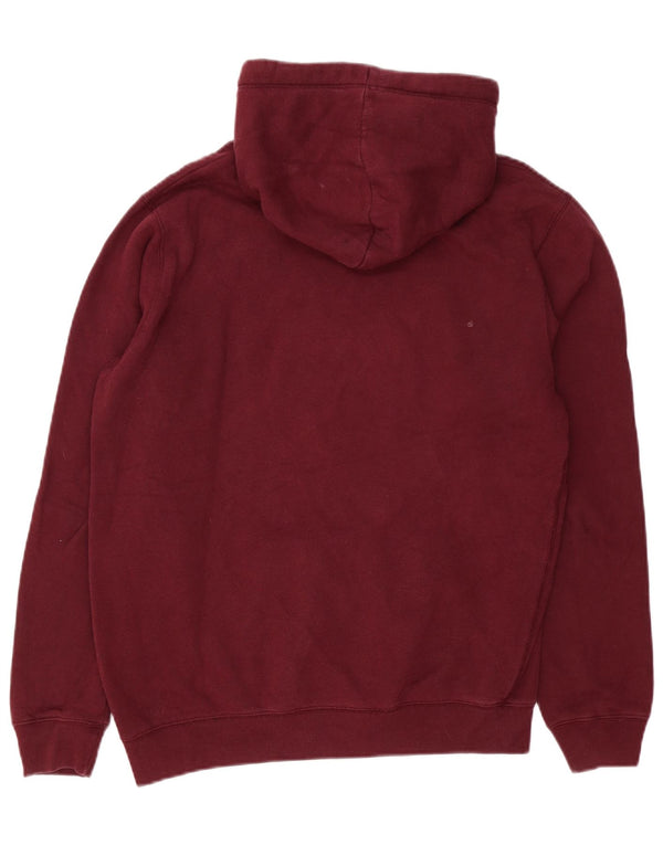 Felpa con cappuccio grafica ampia da uomo Jack Wills XS in cotone bordeaux