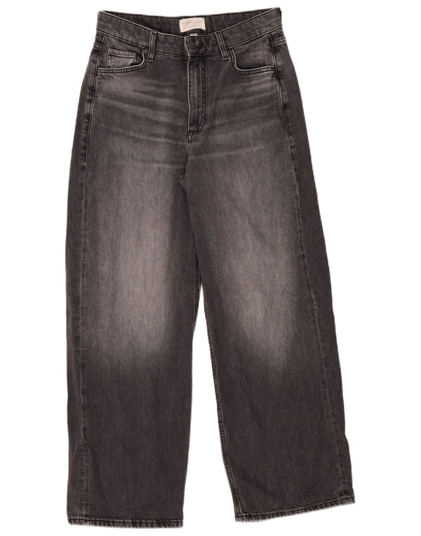 Jeans Marks & Spencer da donna Per Una a gamba larga UK 10 Small W30 L29 Grigio