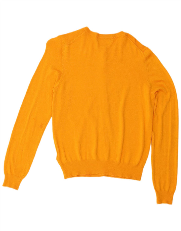 Maglione cardigan vestibilità regolare da donna Marks & Spencer UK 12 giallo medio