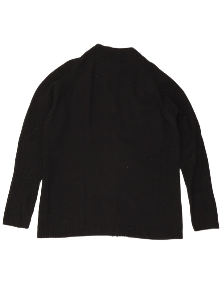 Maglione cardigan da donna Lacoste taglia 46 XL lana nera