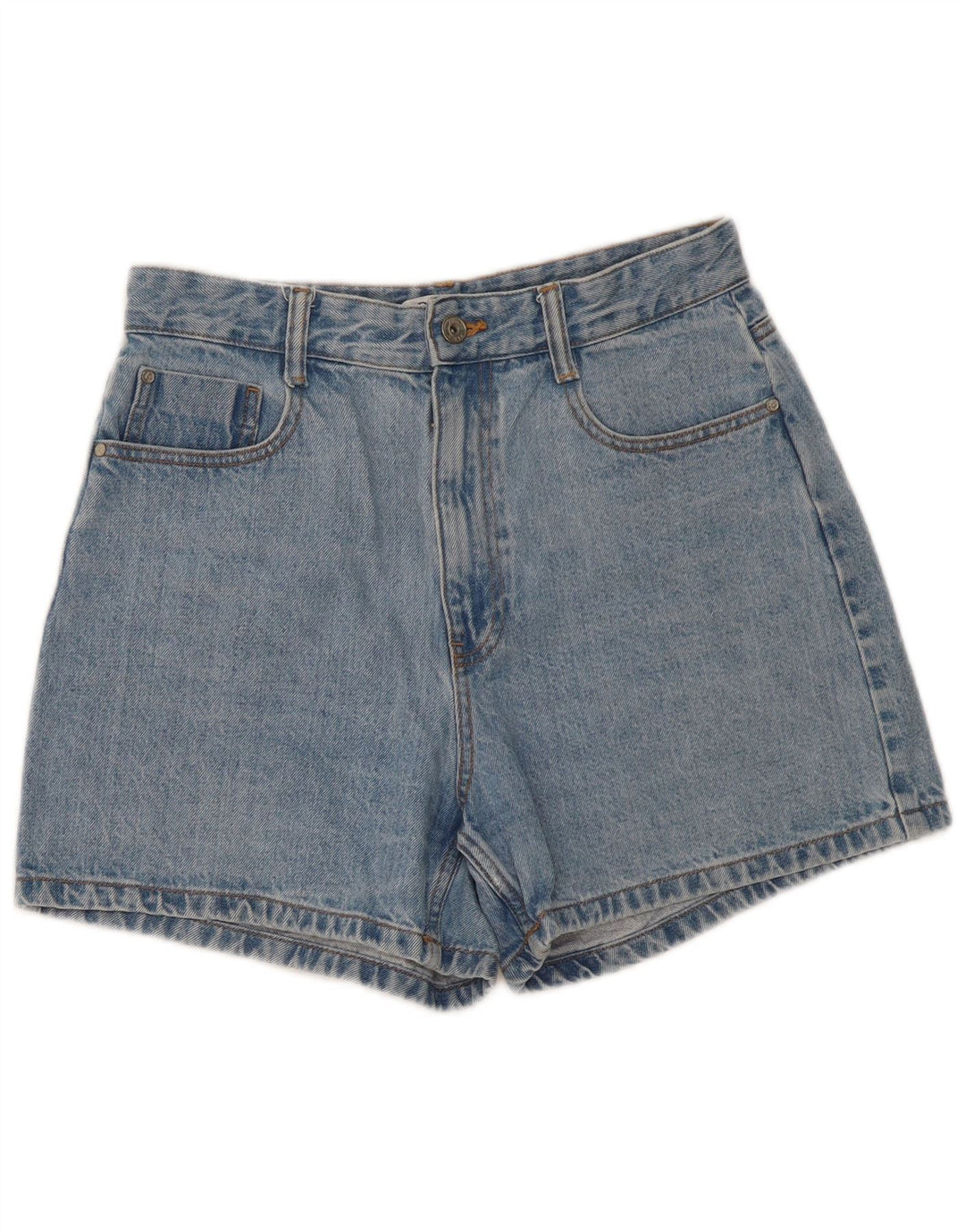 Pantaloncini di jeans a vita alta da donna Zara EU 40 medi W30 blu